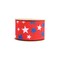 LaRibbons 2 1/2" Wired Ribbon | Red w/ White/Blue Stars | 10 Yards